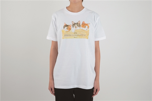 KADOKAWA公式ショップ】メンタリストDaiGo 猫Tシャツ 白 ぬこさま