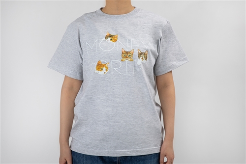 メンタリストDaiGo　マネースクリプト猫Tシャツ グレー　M